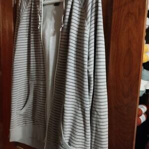 Y2K DC Cage Stripe Full Zip Vintage Sweatshirt